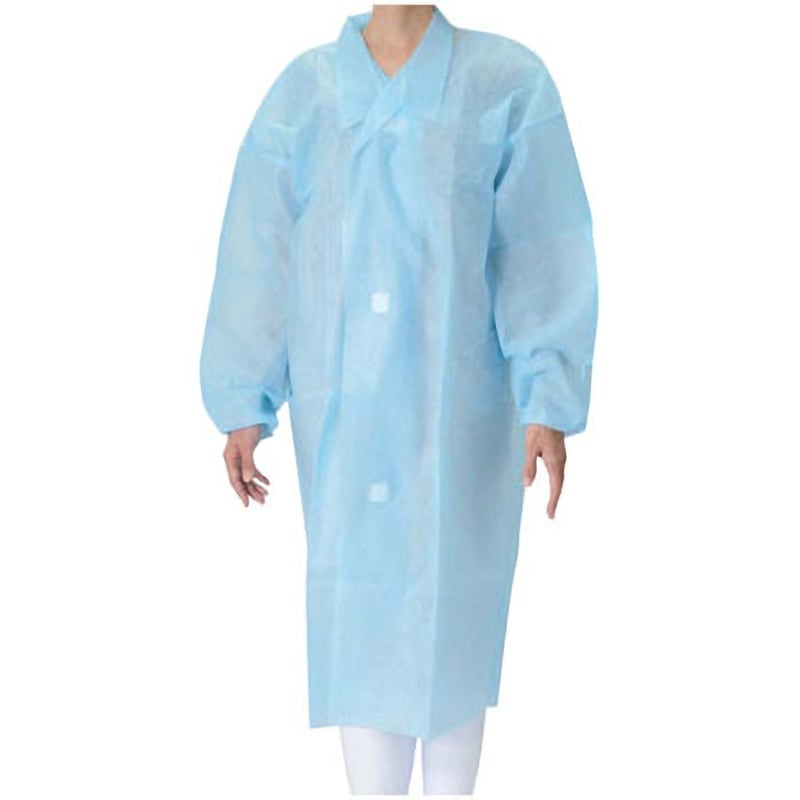 不織布 ガウンブルー EBM(江部松商事) マジックテープ付 サイズL 1セット(50枚) 14,985円