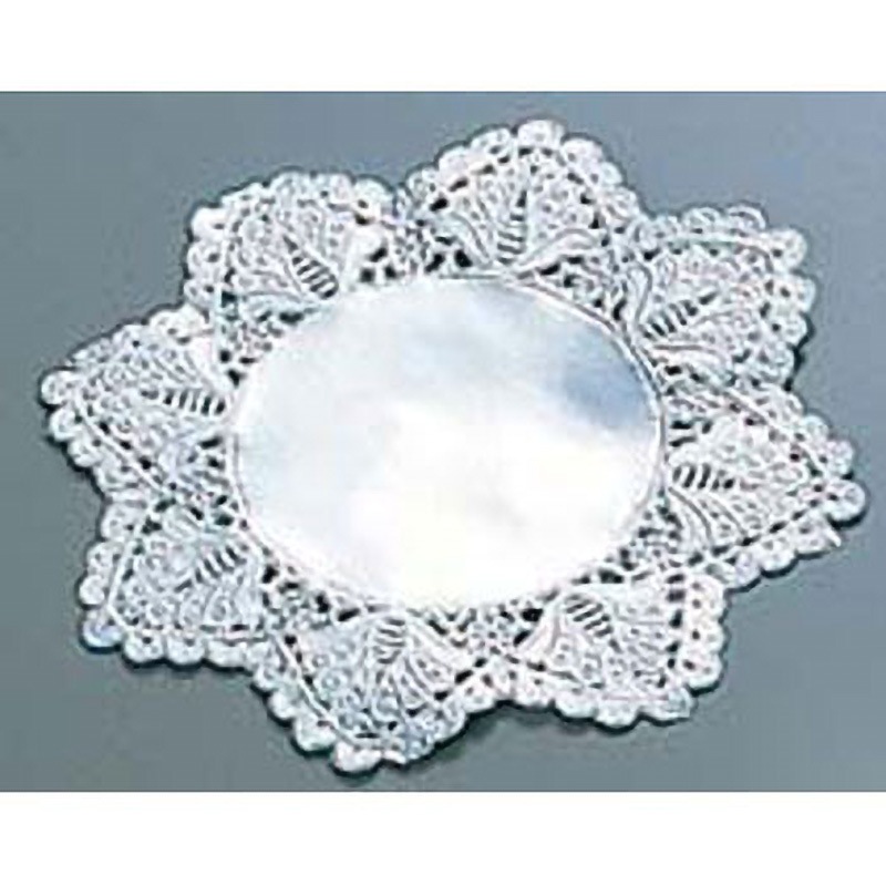 ドイリー レースペーパー 丸型 銀 1セット(500枚) EBM(江部松商事) 【通販モノタロウ】