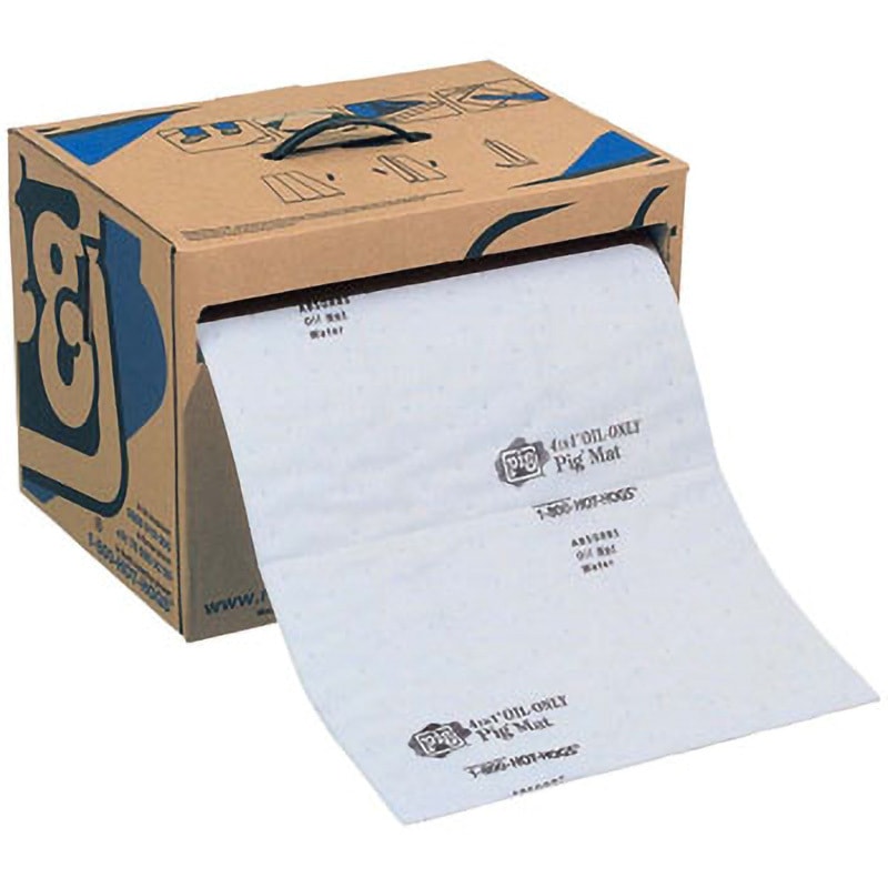 MAT484A 油専用フォーインワンピグマット EBM(江部松商事) 吸収量35.5L/箱 厚さ3mm 1個 MAT484A 21,980円