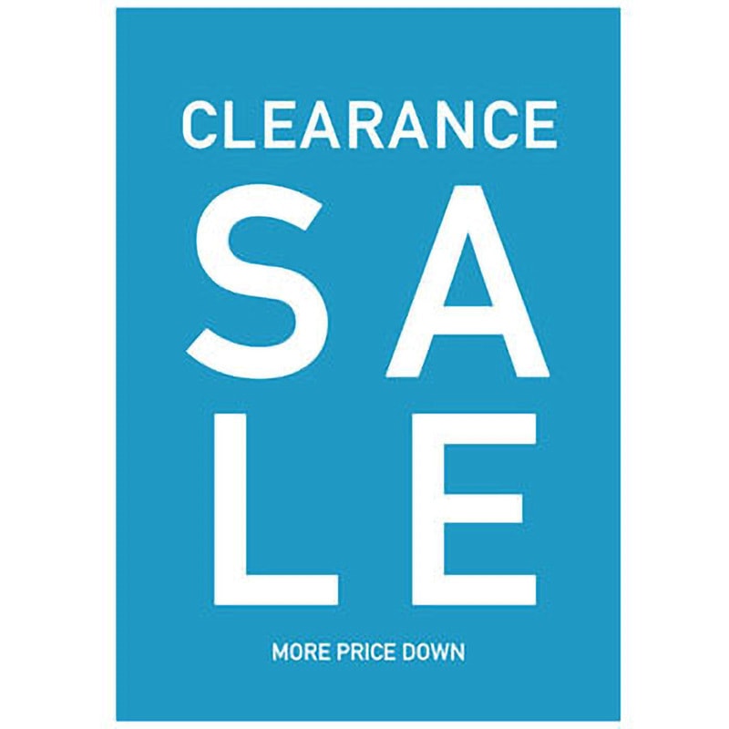 C-1-a-00061 バイカラー CLEARANCE SALE(青) ポップ・ポスター1 おしゃれEXPO サイズB0  C-1-a-00061