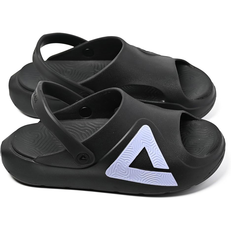  SLIPPER ブラックビーチサンダル TS-07 サンダル PEAK LIFE ブラック×ホワイト色 サイズL TS-07