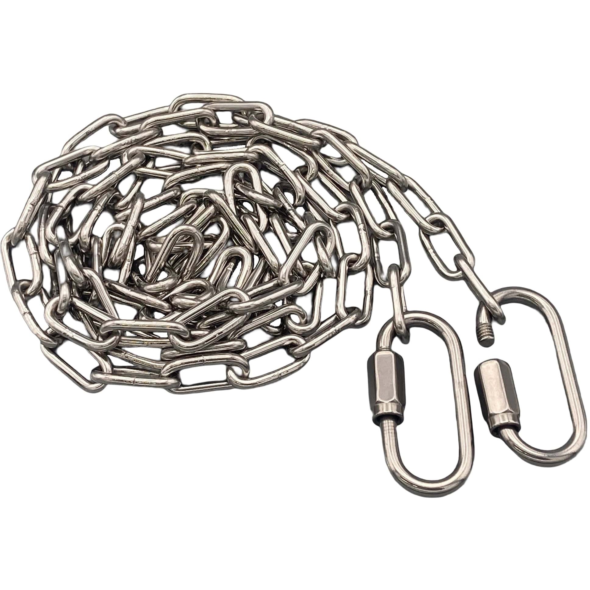 WSR2-4 溶接チェーン 線径2mm カット品 ステンレス フック付 ラクテム 荷重30kg 長さ4m  WSR2-4 5,299円