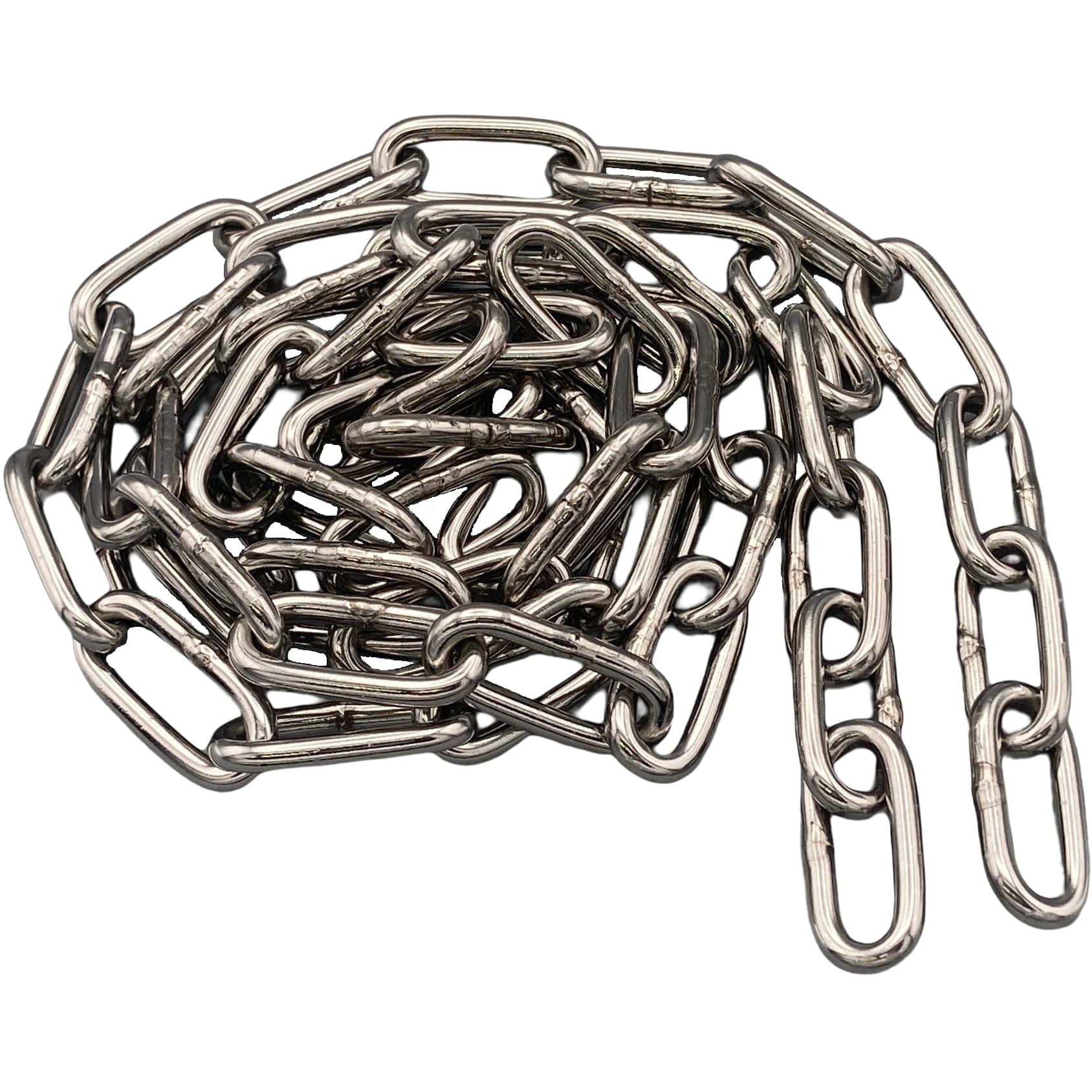 WS3-10 溶接チェーン 線径3mm カット品 ステンレス ラクテム 荷重100kg 長さ10m