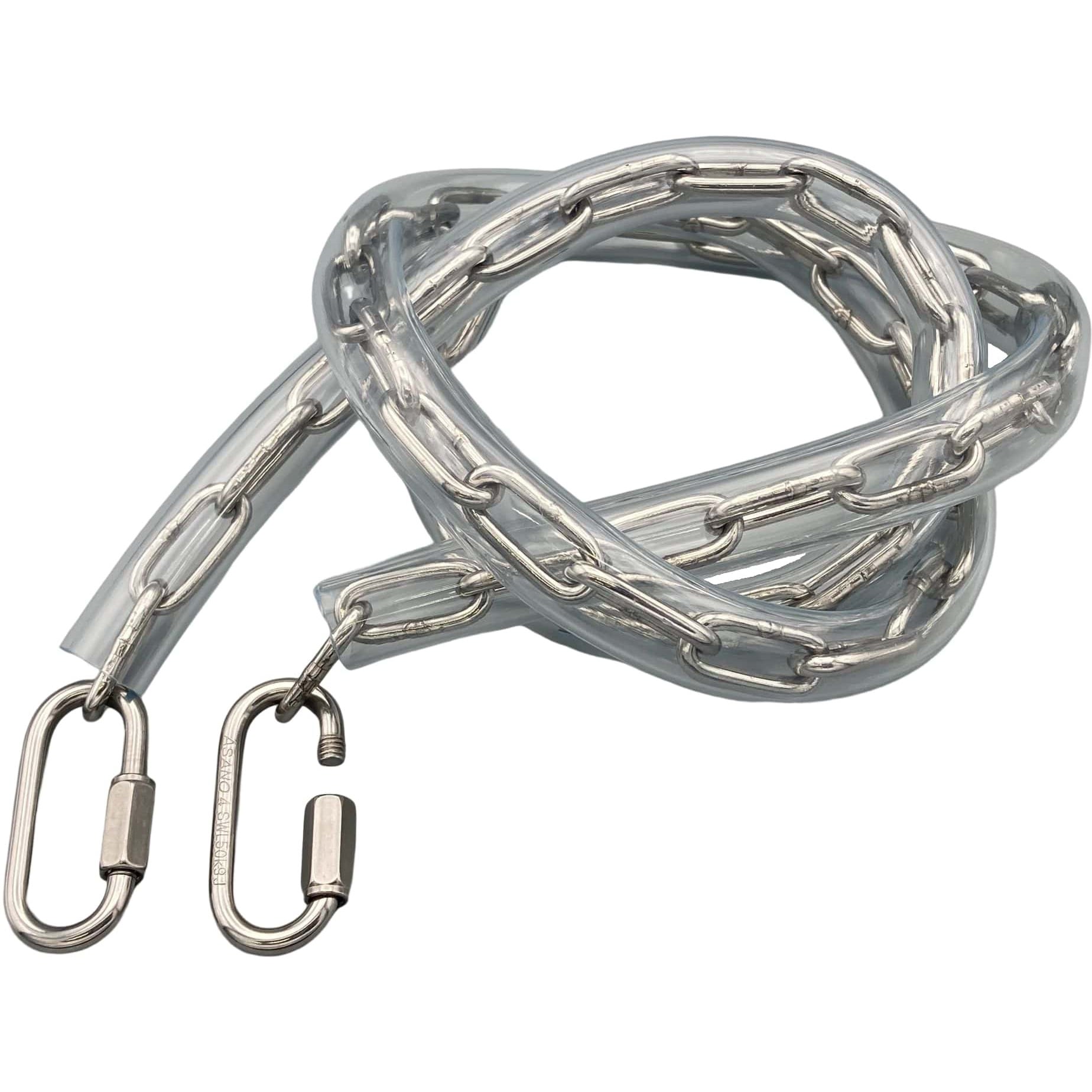 WSRT3-2 溶接チェーン 線径3mm カット品 ステンレス チューブ・フック付 ラクテム 荷重50kg 5,033円