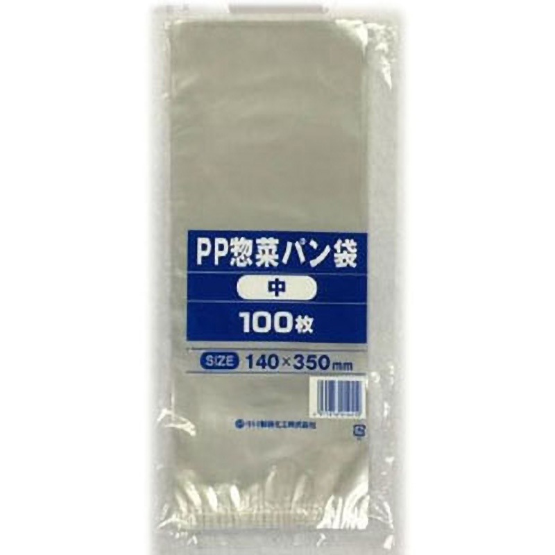 S213378 タイヨーマークPP惣菜パン袋(厚み25ミクロン) タイヨーマーク(中川製袋化工) 中サイズ 1箱(4000枚) S213378