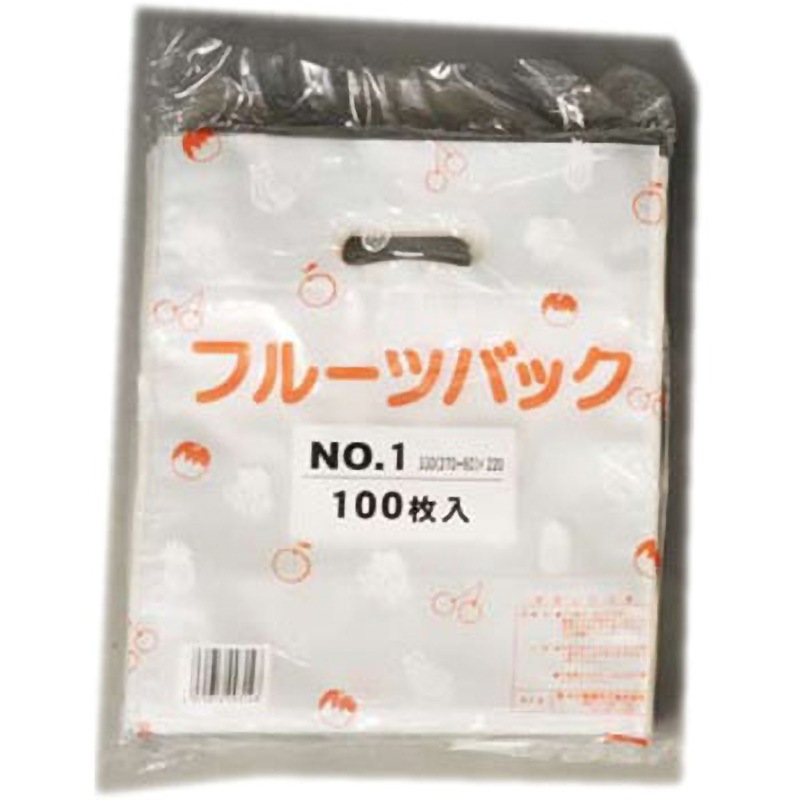 S126797 タイヨーマークフルーツバック(厚み60ミクロン) タイヨーマーク(中川製袋化工) サイズNO.1厚さ0.06mm 1箱(2000枚) S126797