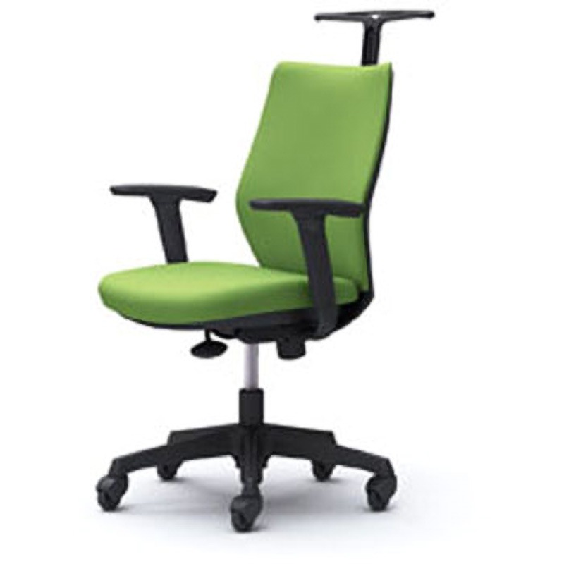 CG98JR FZH5 CG-M オフィスチェア(可動肘・背パッド・ハンガー有) オカムラ(岡村製作所) アジャストアーム付 ライムグリーン色 ブラック   CG98JR FZH5
