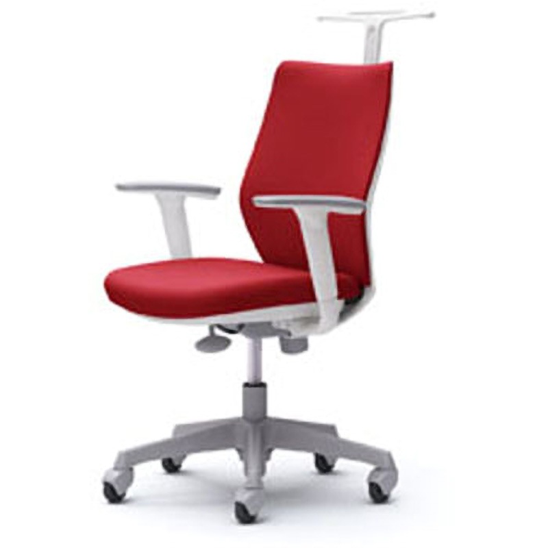 CG98XR FM38 CG-M オフィスチェア(可動肘・背パッド・ハンガー有) オカムラ(岡村製作所) アジャストアーム付 ビンテージレッド色 ホワイト   CG98XR FM38