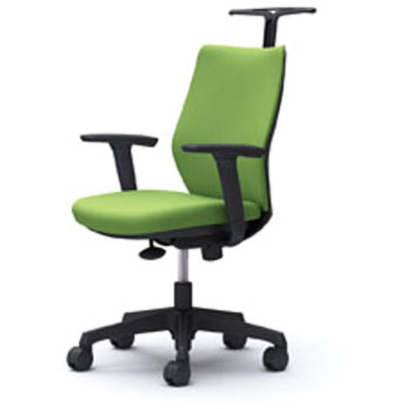 CG98ZR FZH5 CG-M オフィスチェア(可動肘・背パッド・ハンガー有) オカムラ(岡村製作所) アジャストアーム付 ライムグリーン色 ブラック   CG98ZR FZH5