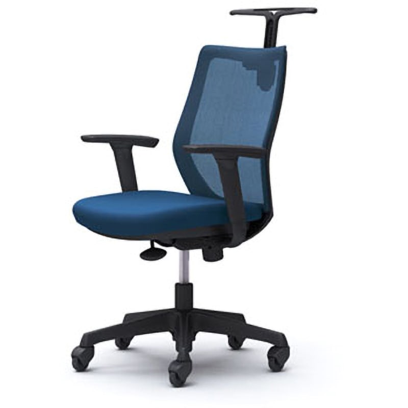 CG92JR FZK3 CG-M オフィスチェア(可動肘・背メッシュ・ハンガー有) オカムラ(岡村製作所) 材質樹脂脚 ブラック ミディアムブルー色   CG92JR FZK3 46,788円
