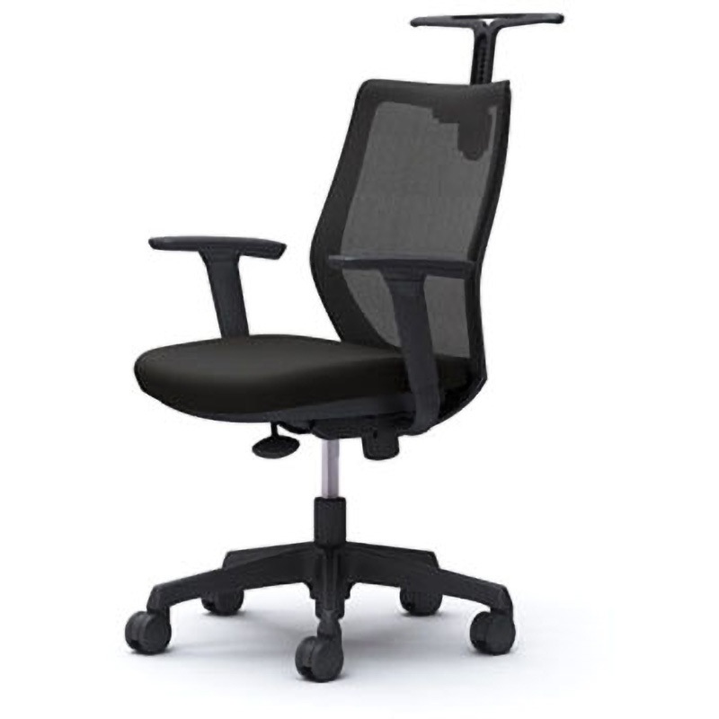 CG92ZR FZK1 CG-M オフィスチェア(可動肘・背メッシュ・ハンガー有) オカムラ(岡村製作所) 材質樹脂脚 ブラック   CG92ZR FZK1