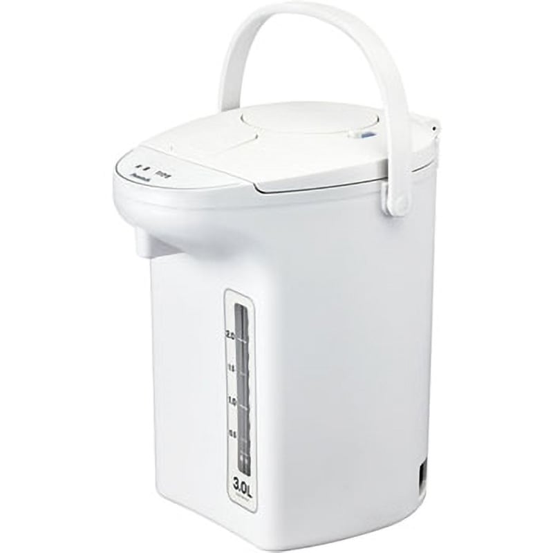 WVP-30-W 電気保温エアーポット(非沸とうタイプ) ピーコック魔法瓶工業 ホワイト色 ポリプロピレン 容量3L   WVP-30-W