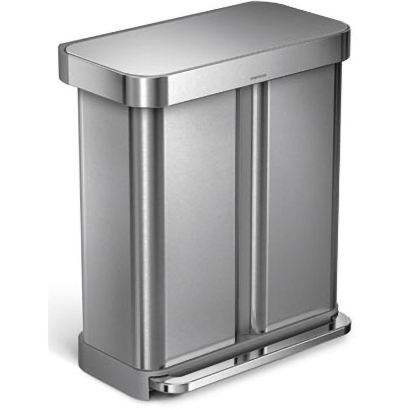 112 分別レクタンギュラーステップカン simplehuman 容量58(24/34)L ペダル式 角型 39,980円