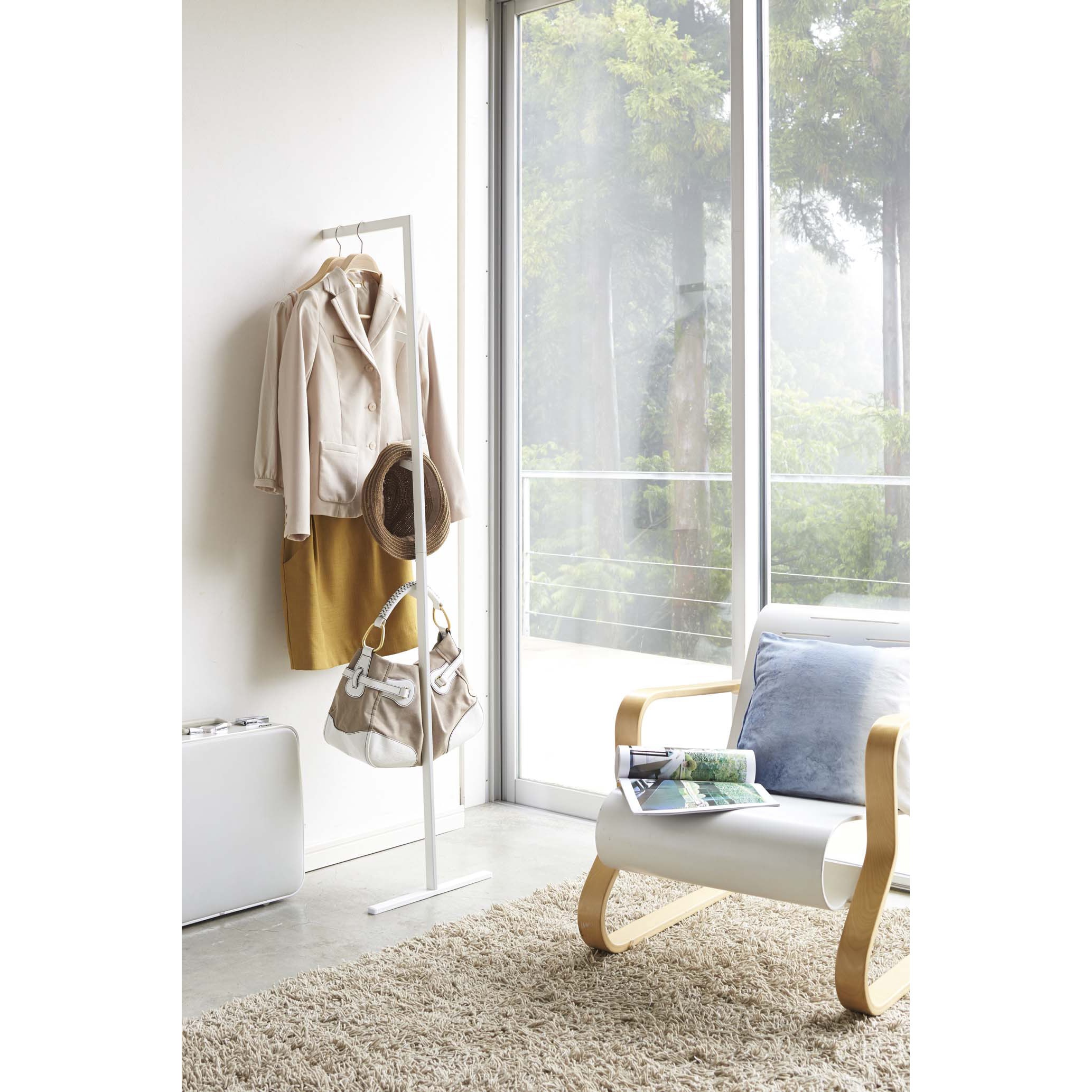 2767 スリムコートハンガー ライン 山崎実業 ホワイト色 - 【通販