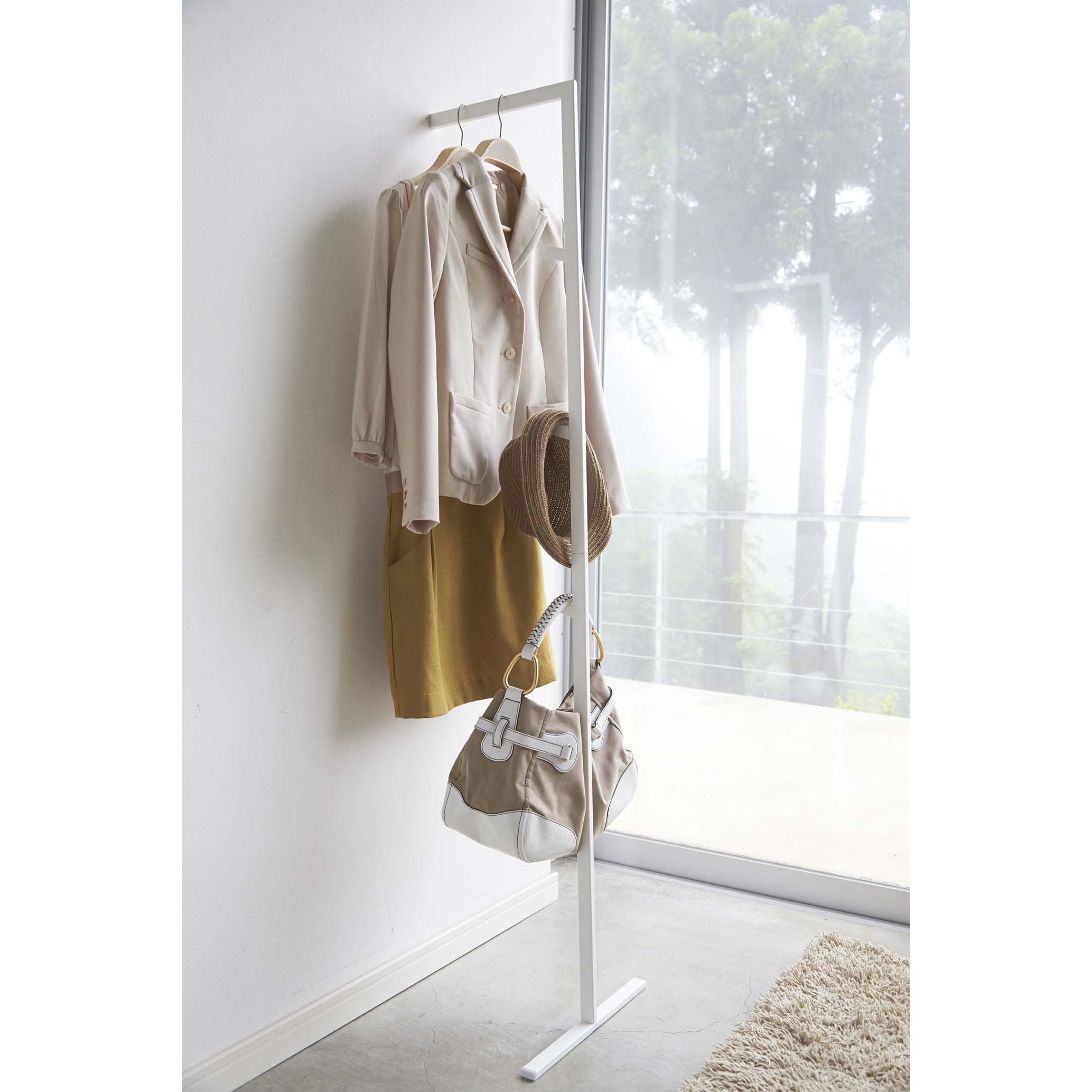 2767 スリムコートハンガー ライン 山崎実業 ホワイト色 - 【通販