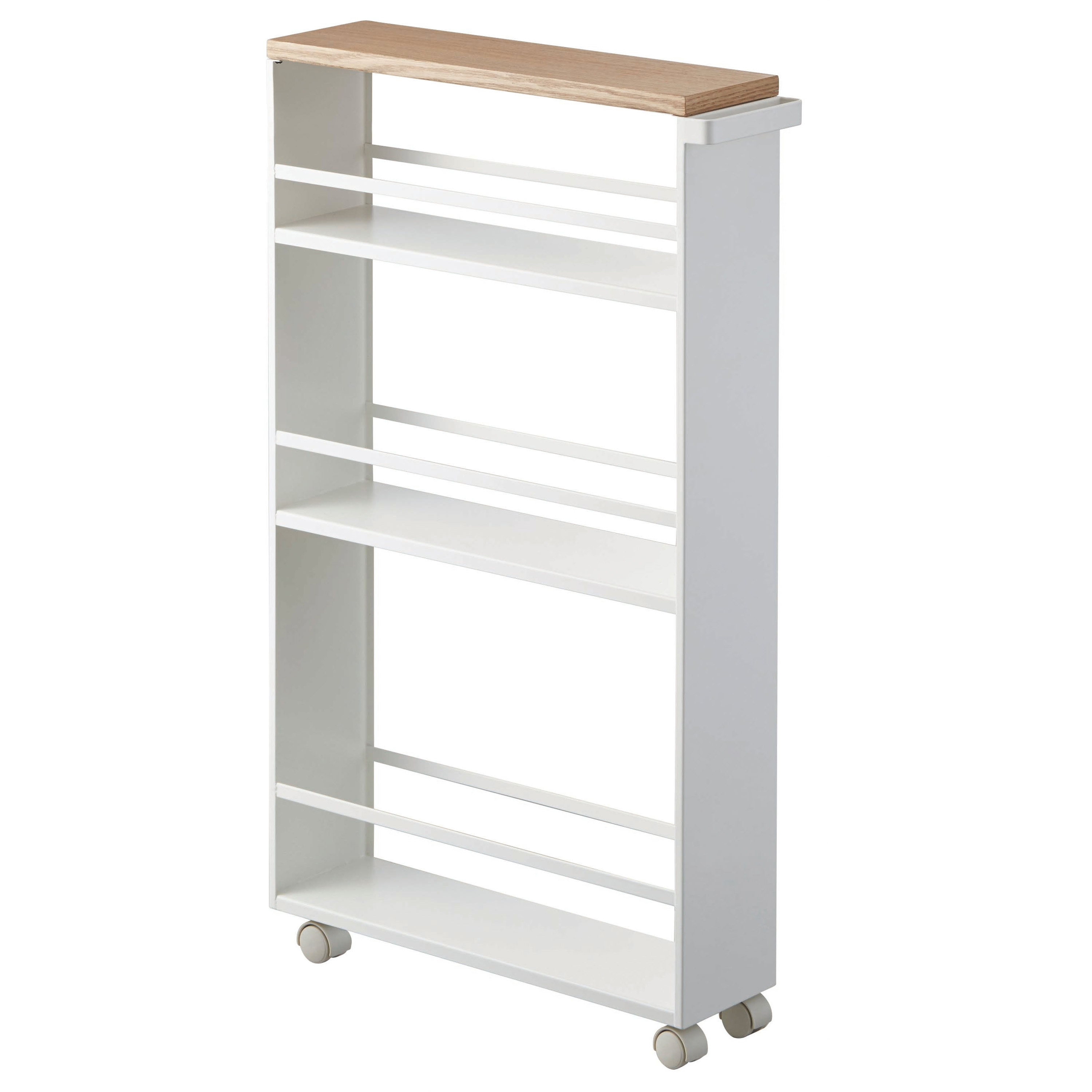 ハンドル付きスリムワゴン タワー 山崎実業 キッチンワゴン 【通販