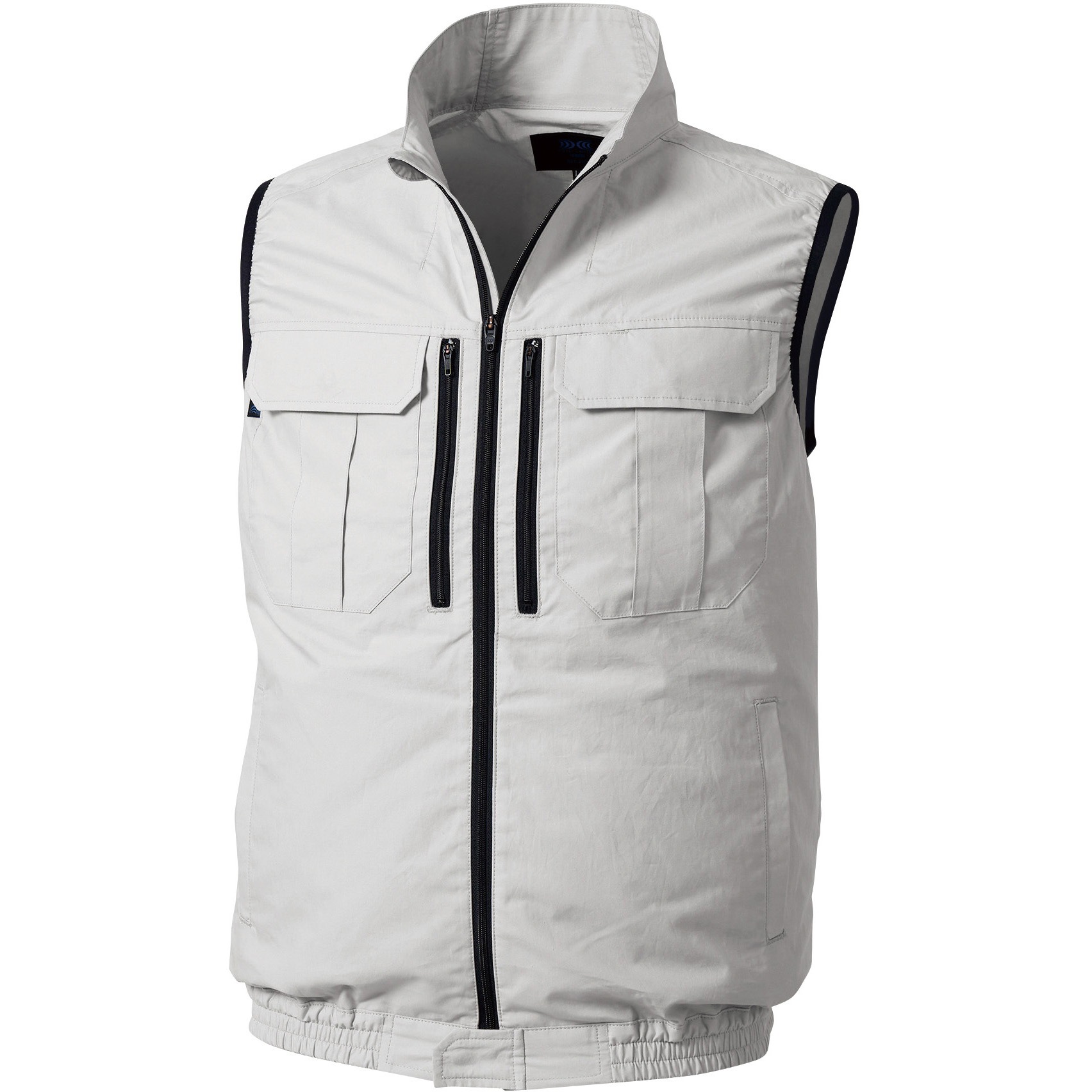 空調服 シルバー ノースリーブ ベスト 楽天市場】空調服 ベスト【服地のみ】シルバー 作業着 作業服