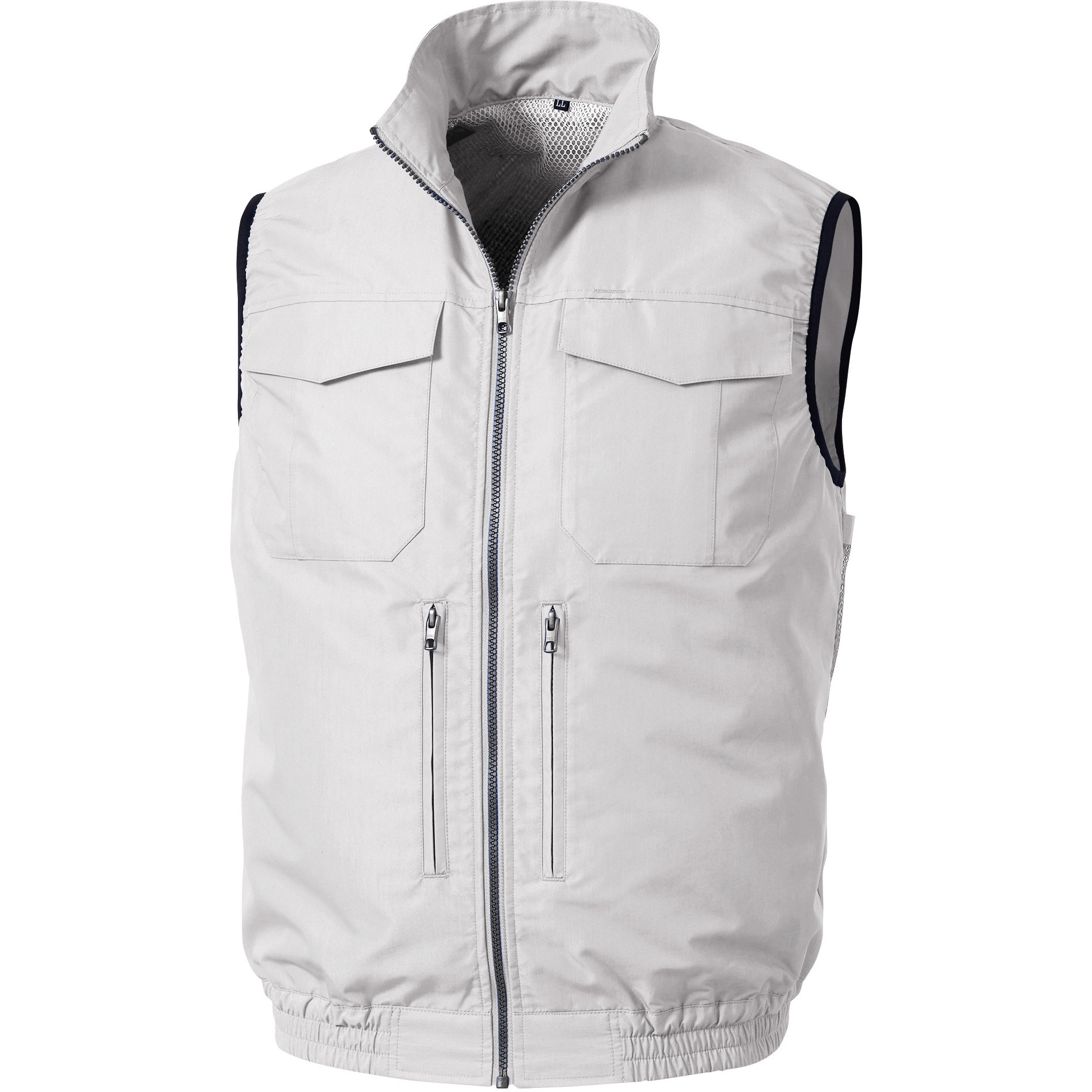 【メーカー直送・代引不可】【空調服】 スペーサー一体型ベスト（ウェア、専用インナースペーサー） シルバー LL [KU92330K30S4] KU92330K30S4 空調服(R) スペーサー一体型ベスト(ウェア、専用インナー