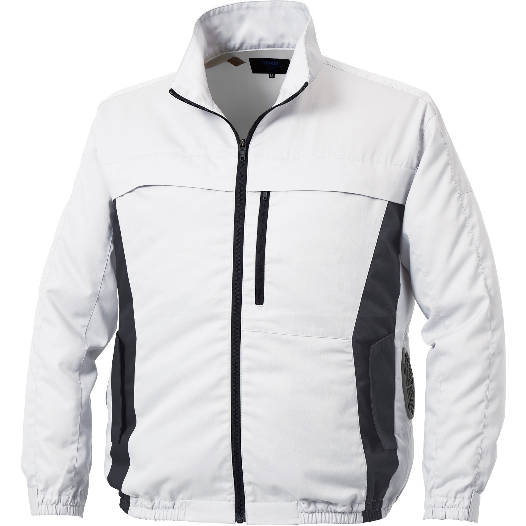 【メーカー直送・代引不可】【空調服】　長袖ブルゾン(エプロン付)(ウェアのみ) シルバー LL [KU92340K30S4] KU92340K30S4 空調服(R) 長袖ブルゾン(エプロン付)(ウェアのみ) 空調服