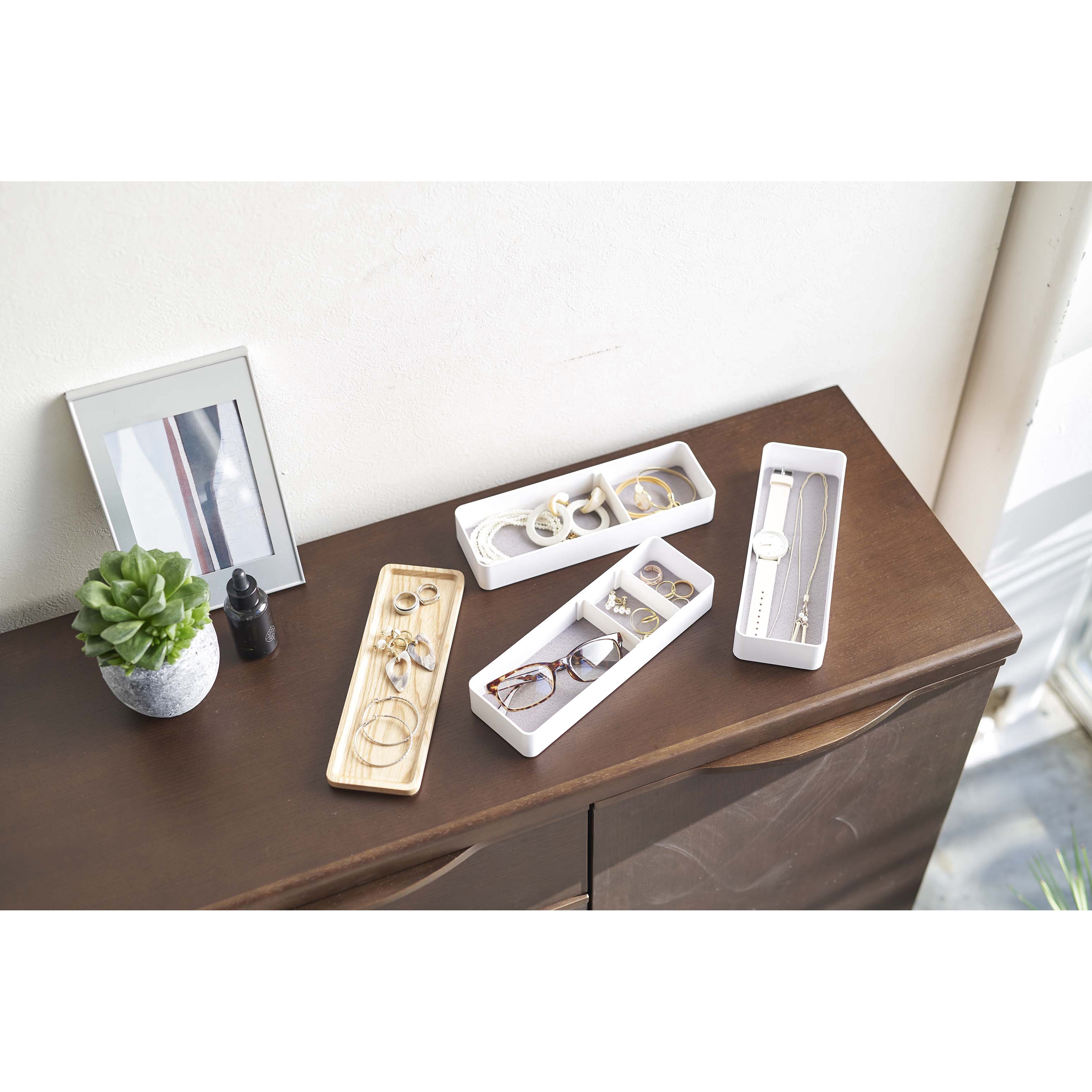 5811 RIN リン トレー付き スリムアクセサリー&時計ケース 1個