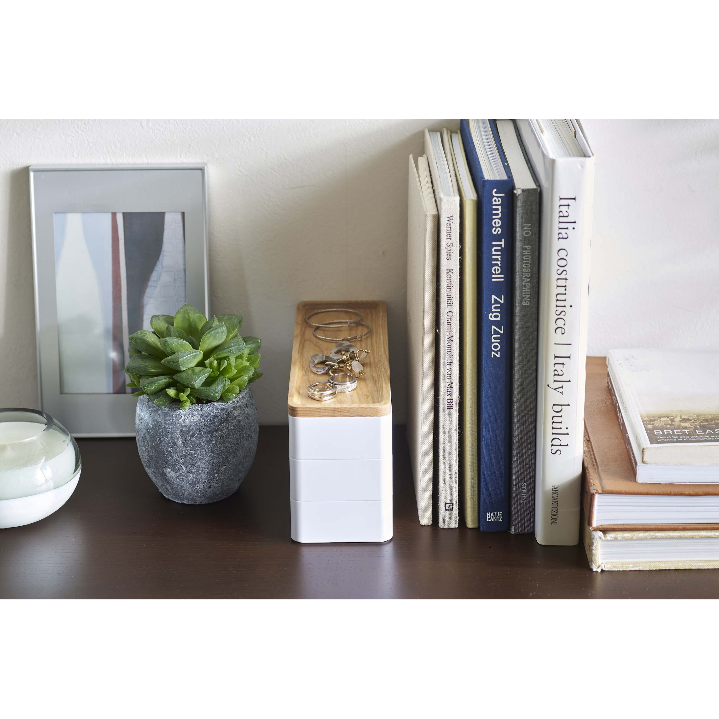 5811 RIN リン トレー付き スリムアクセサリー&時計ケース 1個 山崎