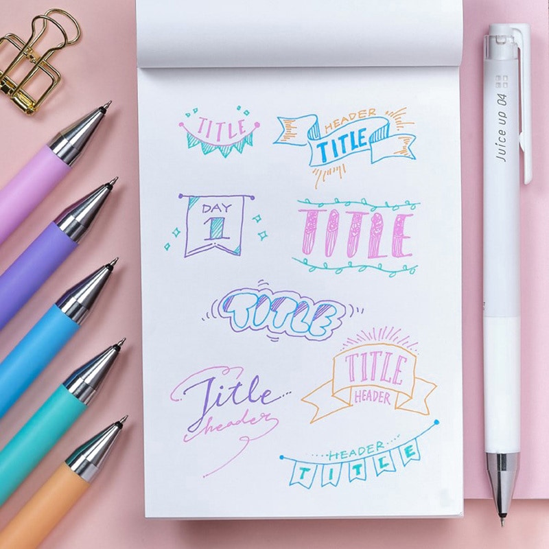 LJP-20S4-W ゲルインキボールペン ジュース アップ 04 (パステルカラー