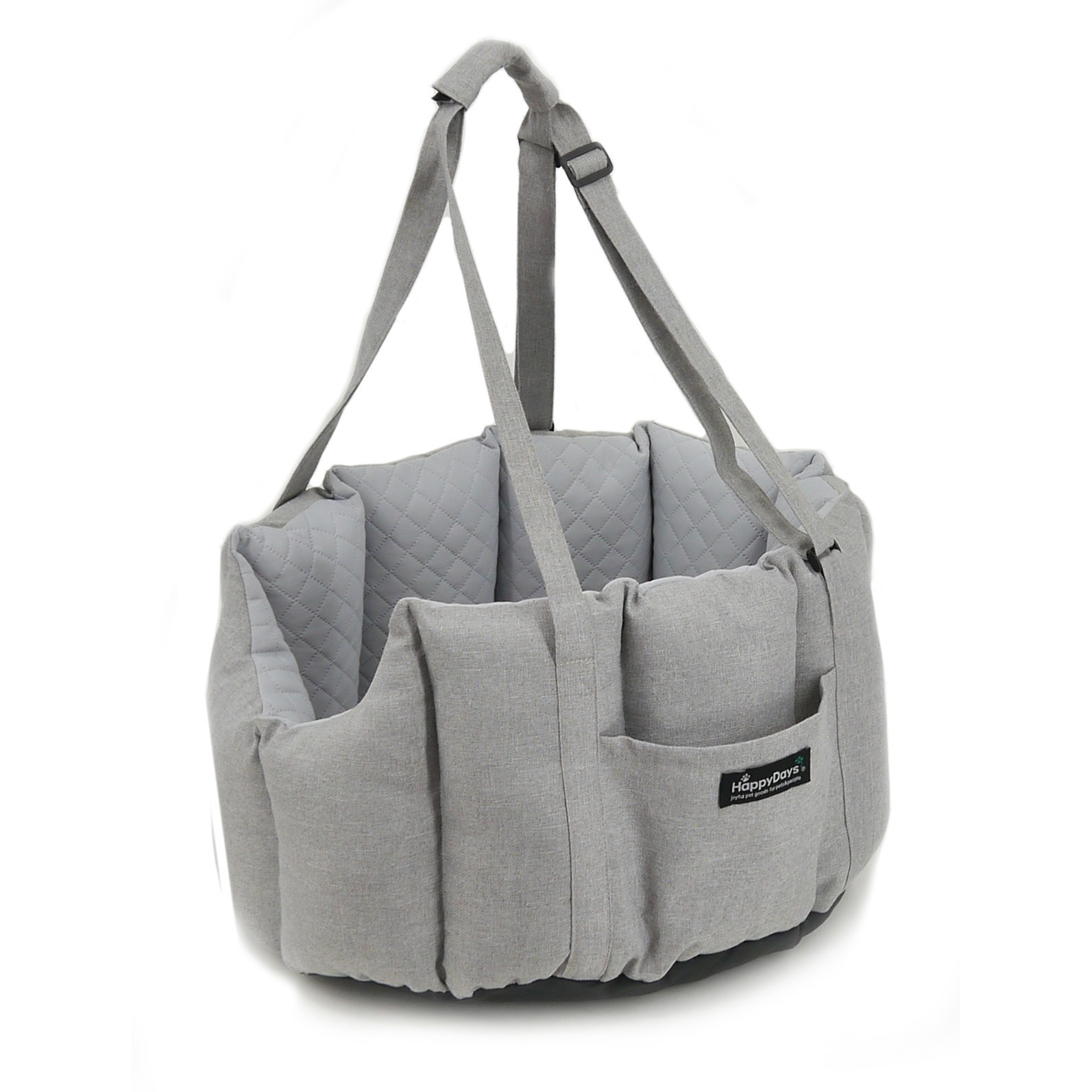 HappyDaysドライブベッド&キャリー ペットプロジャパン グレー色