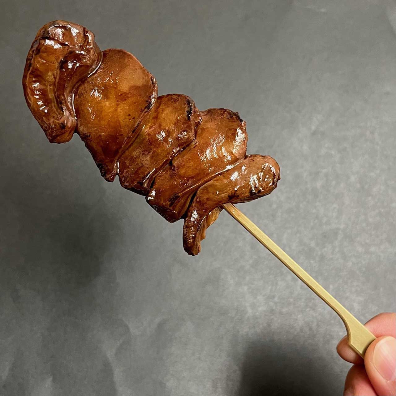 レバー(キモ) 食品サンプル「焼き鳥シリーズ」 イムラサンプル 全長