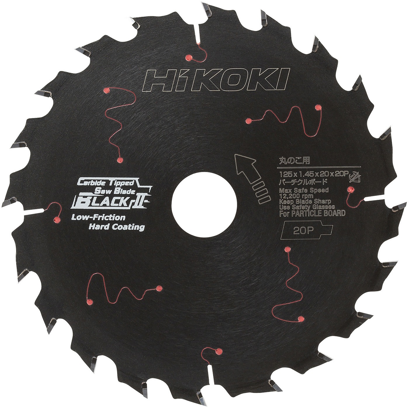 0037-9383 パーチクルボード用チップソー(ブラックII) HiKOKI 