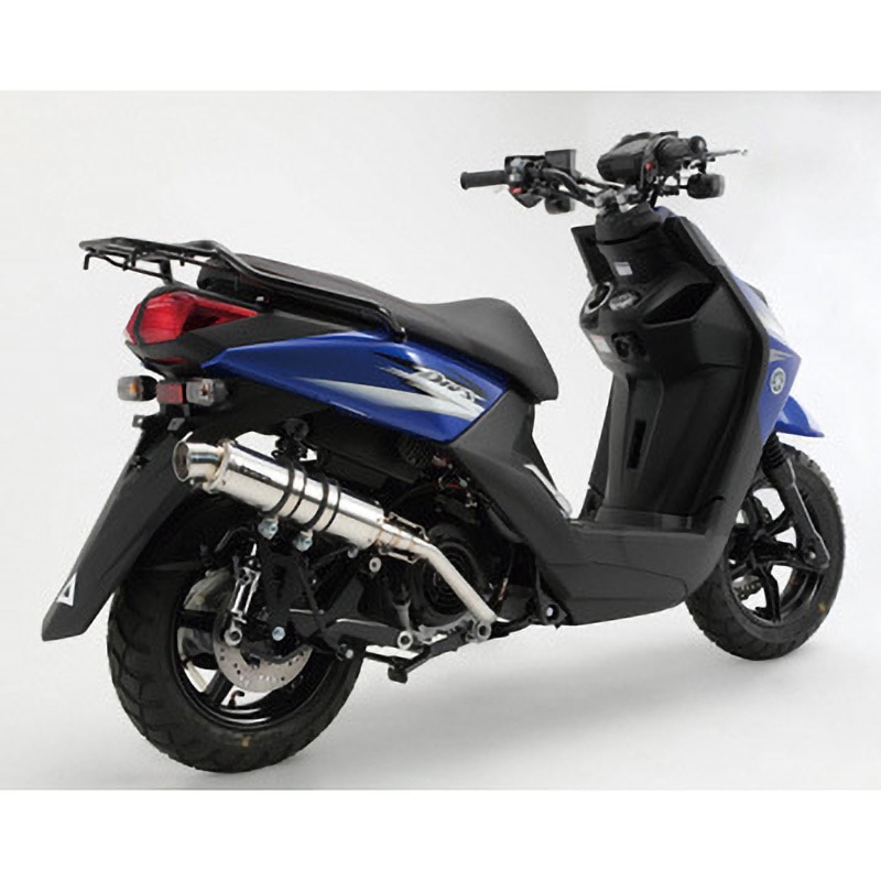 YZF-R3用 BMS-R スリムタイプ マフラー ブルー/シルバー YZF-R3用 BMS