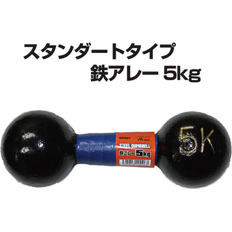 DP007 鉄アレー 1個(5kg) ライテック 【通販モノタロウ】