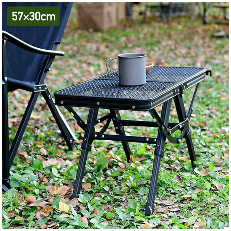 TAT-8640(MBK) タフライトアクションテーブル YAMAZEN(山善) ブラック