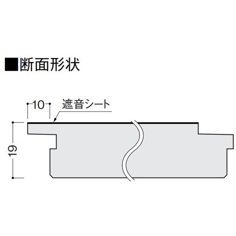 TB0121 オトテン専用ボーダー DAIKEN(旧:大建工業) 寸法19×303×606mm 1