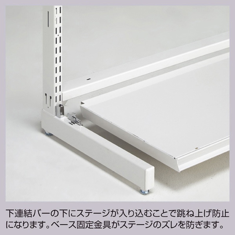 1201-16005 ゴンドラ什器 BR50 両面 W90cmオープンタイプ 本体 ストア