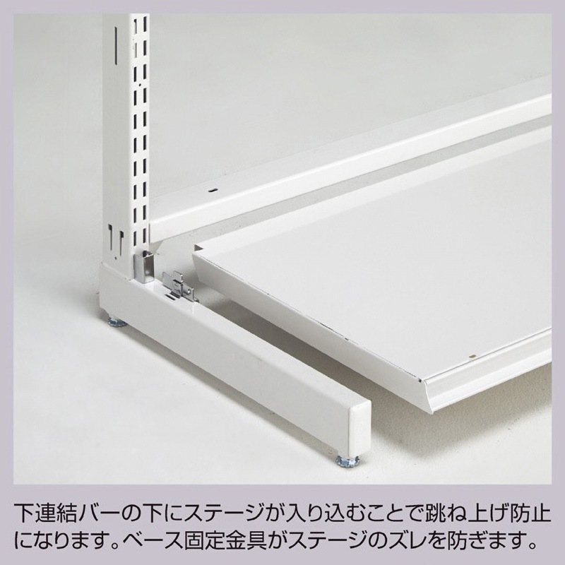 1201-4815 ゴンドラ什器 BR50 両面 W120cmオープンタイプ 本体 ストア
