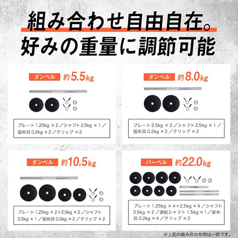 ALINCO バーベルセット アルインコ EXG421 セメント ダンベルセット