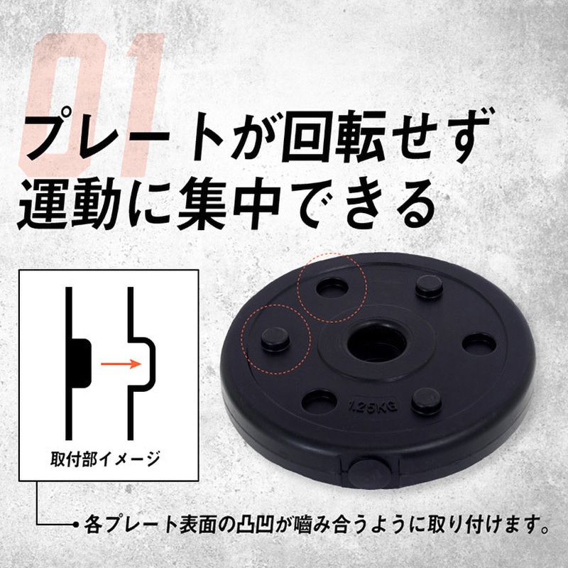 EXG421 可変式セメントダンベルセット 1セット アルインコ