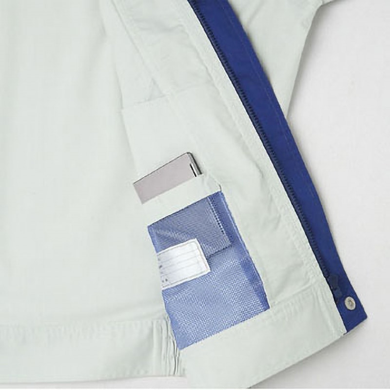 E7301 半袖ブルゾン E7301 Asahicho(旭蝶繊維) オリーブ色 5L