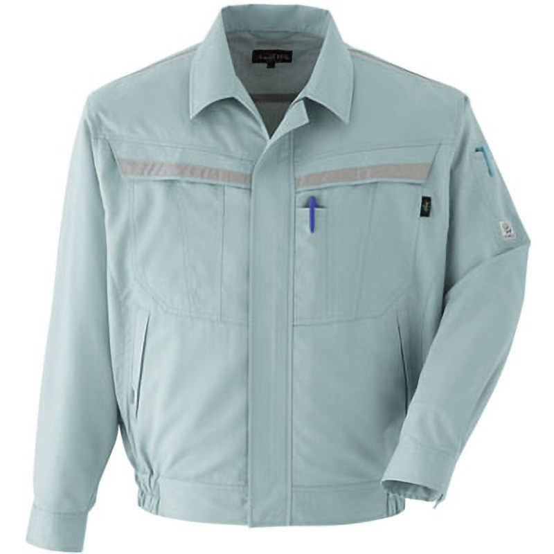 E7502 長袖ブルゾン E7502 Asahicho(旭蝶繊維) オリーブ色 S着丈62cm