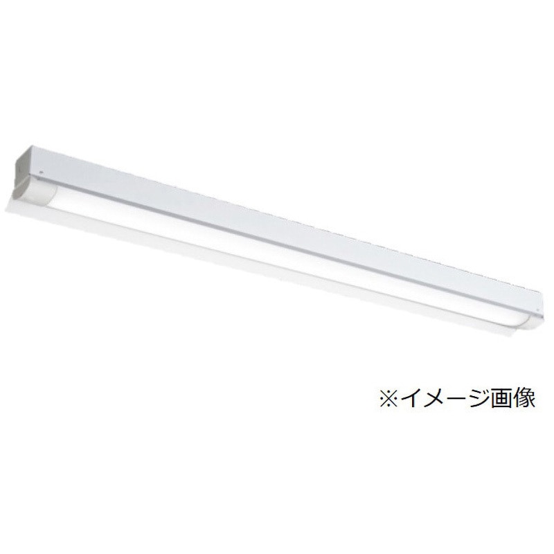 【ゆうページ】2面強化ガラス／ホワイト 白／LED／ 逆富士形 LEDベースライト 632mm 器具一体型 LED蛍光灯20W形2本