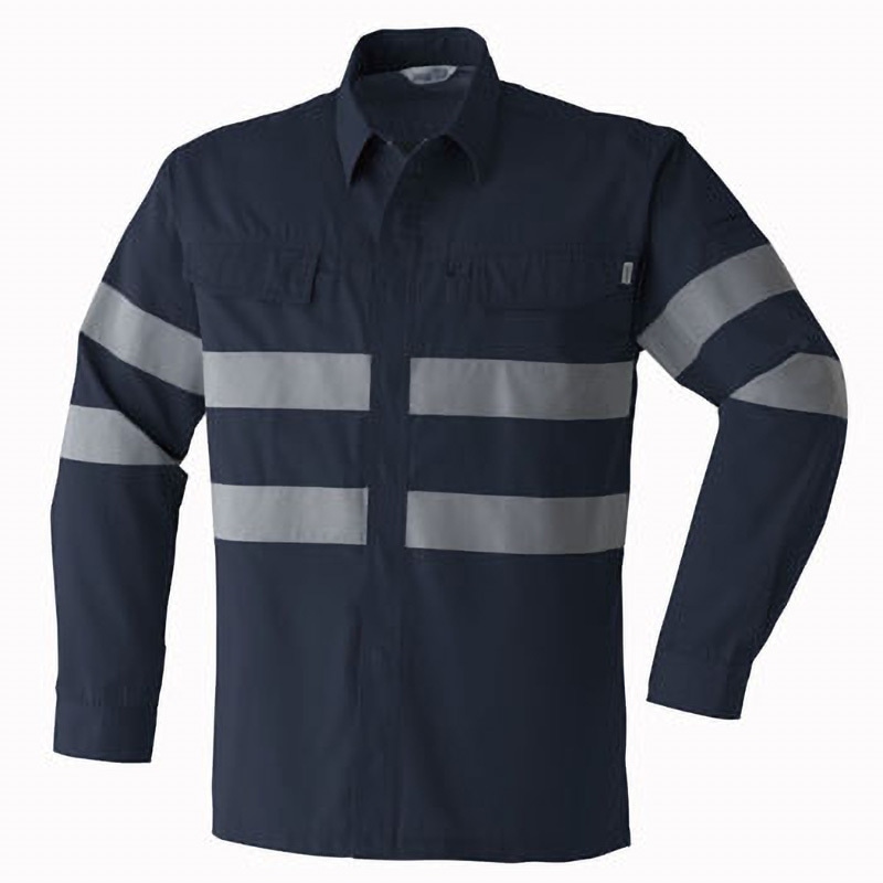 E7904 セーフティ長袖シャツ E7904 Asahicho(旭蝶繊維) サイズ3L