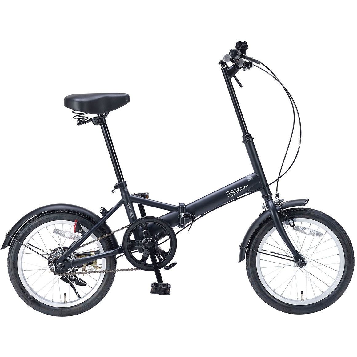 【国内発送】 MF101M-NV 16インチ折りたたみ自転車 シングルギア LEDライト 自転車本体