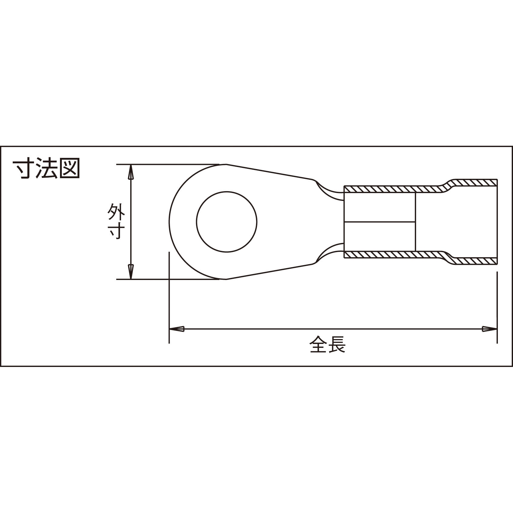 EV8-8R-Q 絶縁被覆付圧着端子(丸形) ストロングホールド 電線