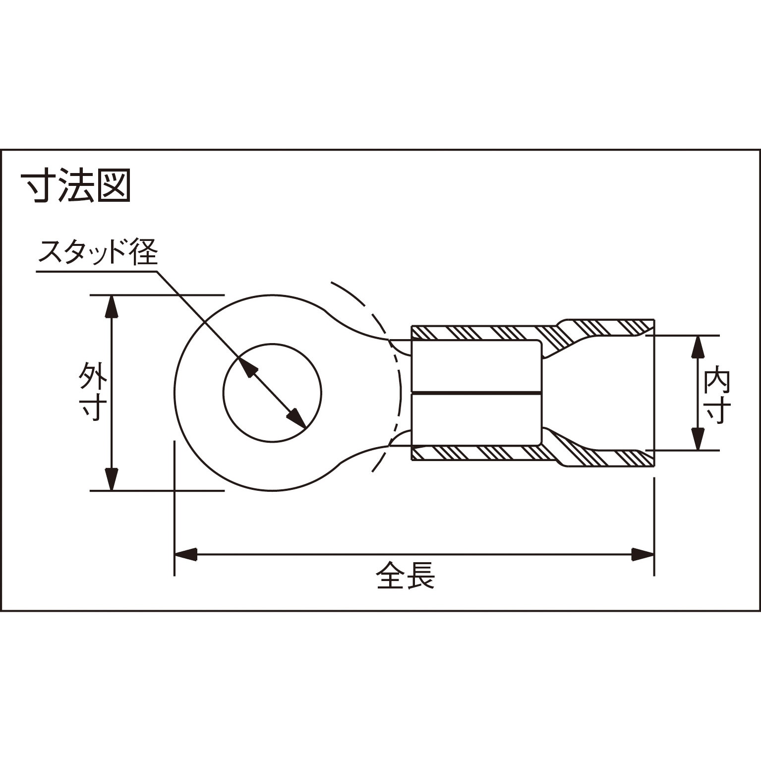 EV18-8RB-Q ビニール絶縁被覆付圧着端子(丸形) ストロング