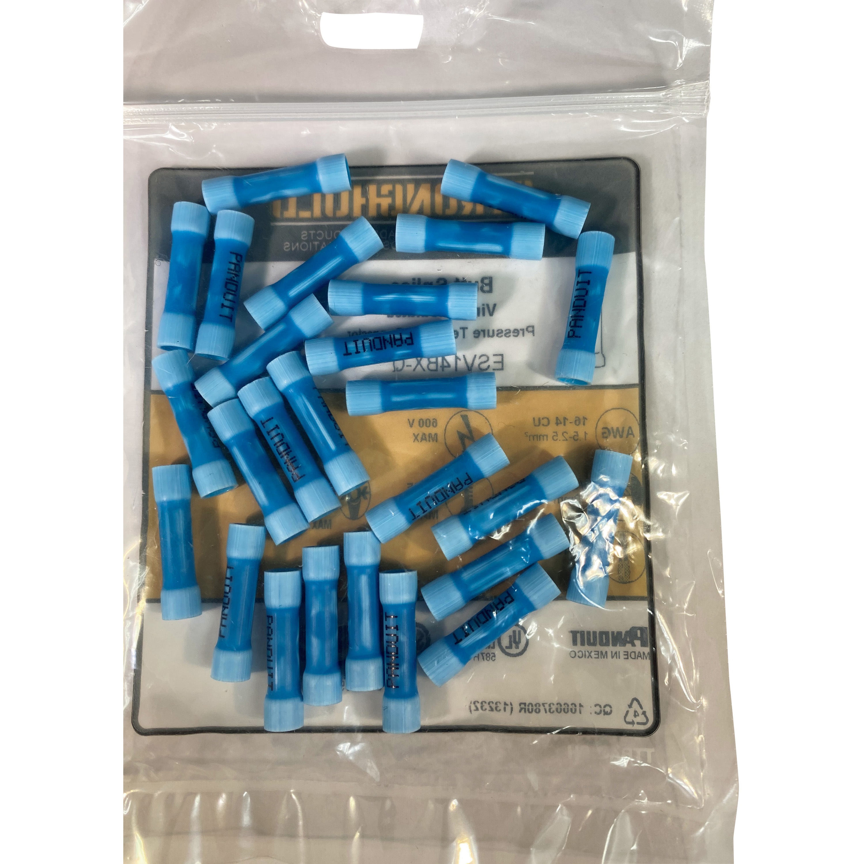 ESV14BX-Q ビニール絶縁被覆付圧着スリーブ(突き合わせ用