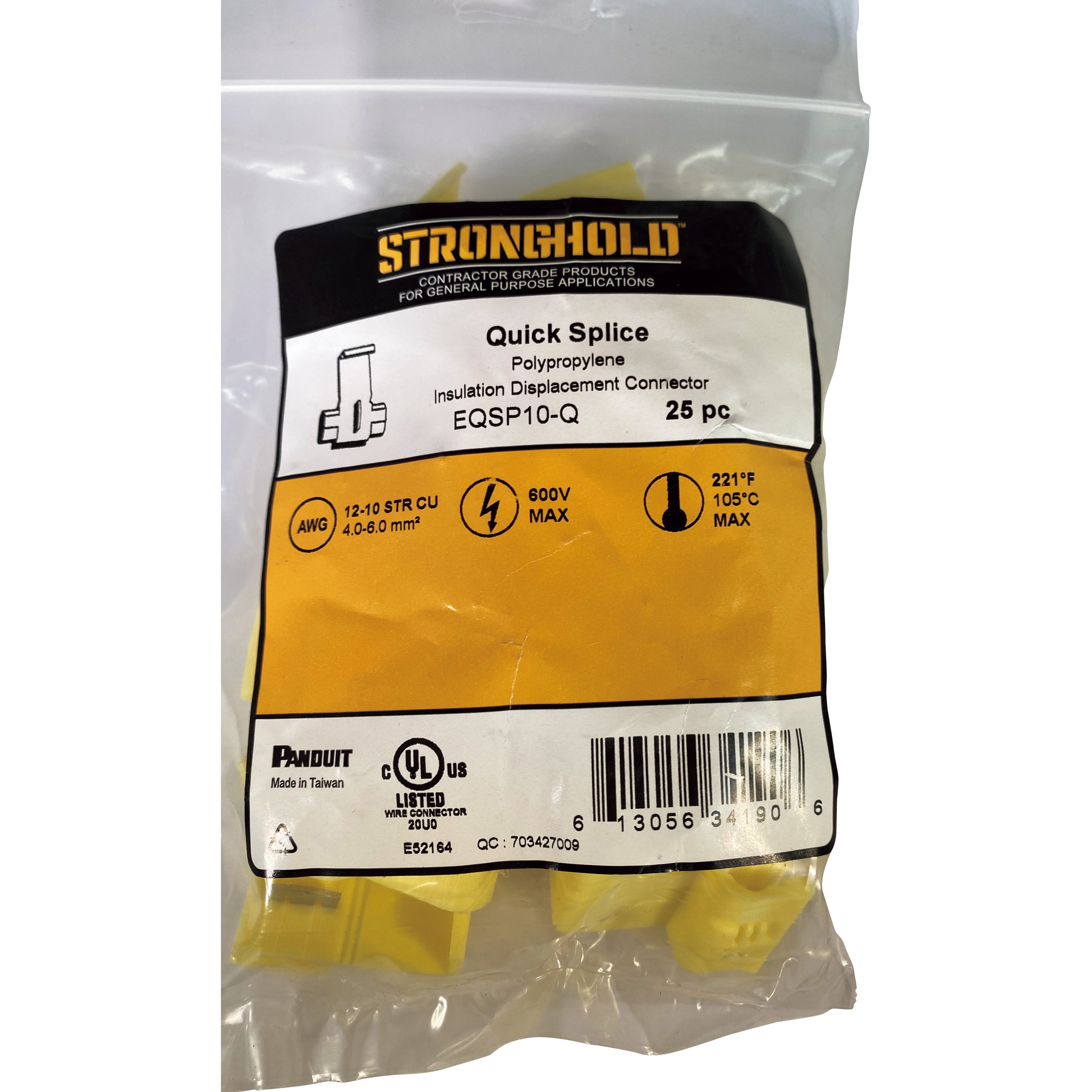 EQSP10-Q Quick Splice エレクトロタップ ストロングホールド 1