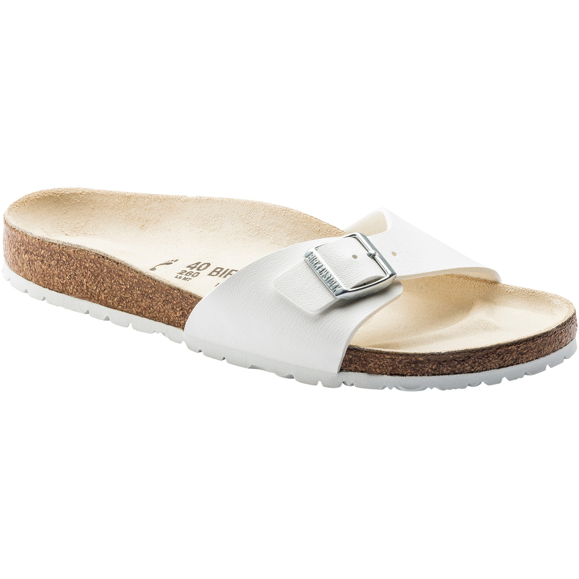 40733-38 サンダル Madrid BF ビルケンシュトックジャパン ホワイト色 38(EU規格)サイズ  40733-38