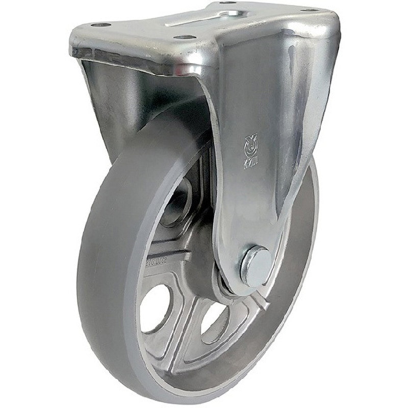 ユーエイキャスター/YUEICASTER ステンレスキャスター固定車 150径ナイロンホイルゴム車輪 SUSNRK150(4405803) JAN：4580322260918 ユーエイ ステンレスキャスター固定車 130径ナイロン車輪 SUSNK130