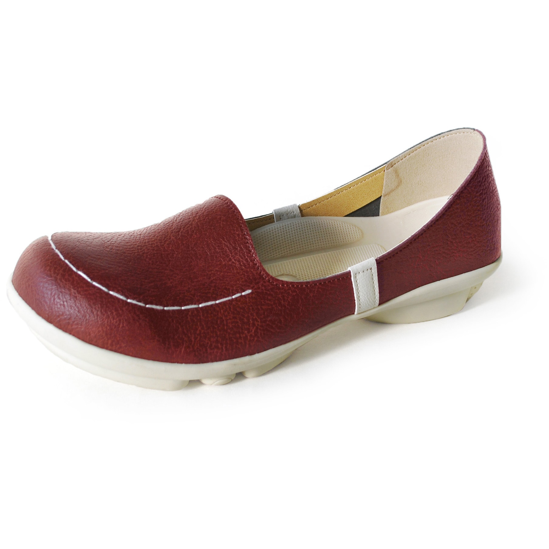 TB103-RBR-S ツヴォル スリッポンパンプス リゲッタ 合成皮革 レッドブラウン色 サイズ22～22.5cm