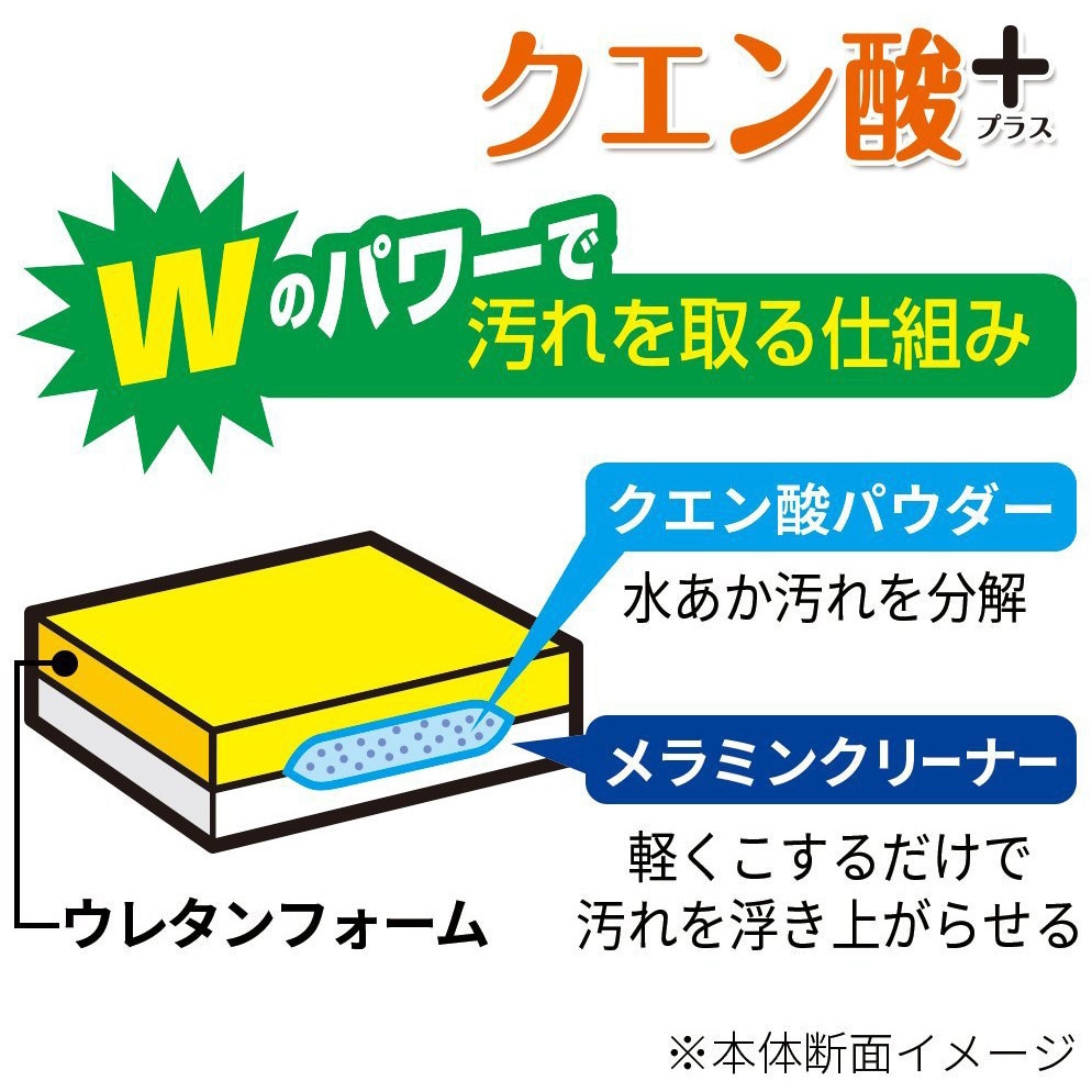 S-790 激落ちくん クエン酸 1パック(3枚) LEC(レック) 【通販モノタロウ】